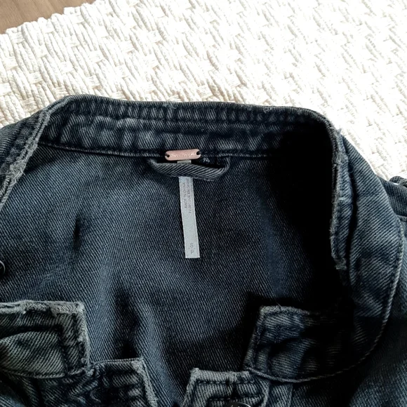 Free People Ripped Lace Up Vest - Picture 5 of 6